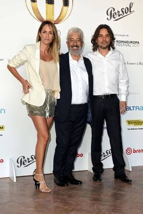 Foto IPP Gioia Botteghi Roma 14 06 2017 presentazione del premio Globo D oro nella foto: Gianfranco Cabiddu con Arturo e Isabella  0