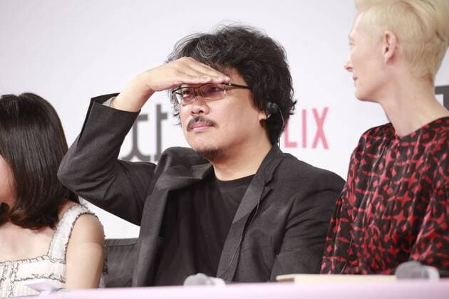 Joon-ho Bong attends the press conference to promote his new movie Okja in Seoul, Korea on 14th June, 2017.(China and Korea Rights Out)  2017061500601