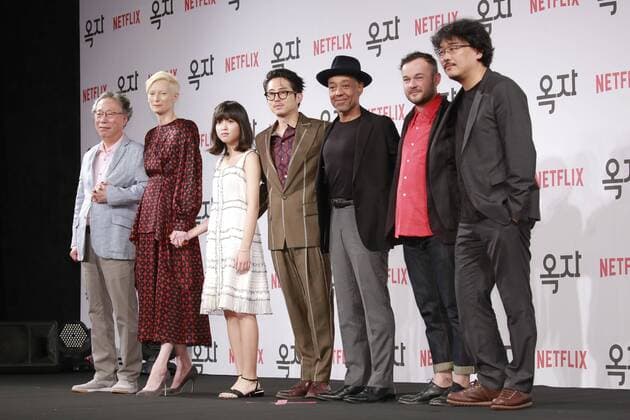 Joon-ho Bong attends the press conference to promote his new movie Okja in Seoul, Korea on 14th June, 2017.(China and Korea Rights Out)  2017061500608