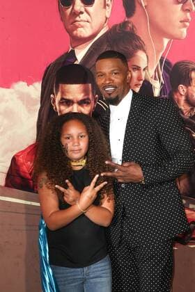 Jamie Foxx und Annalise Bishop bei der Baby Driver Film Premiere am 14.06.2017 in Los Angeles Baby Driver Filmpremiere in Los Angeles, 2017 