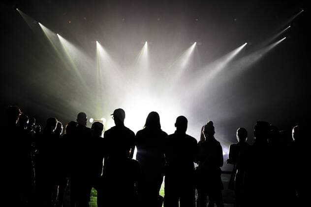 June 15, 2017 - Barcelona, Spain - Sonar attendants standing at the new Sonar Planta live performance, during the first day of Sonar International Music Festival on June 15, 2017 in Barcelona, Spain. Barcelona Spain  - ZUMAn230 20170615_zaa_n230_449 Copyright: xJoanxCrosx