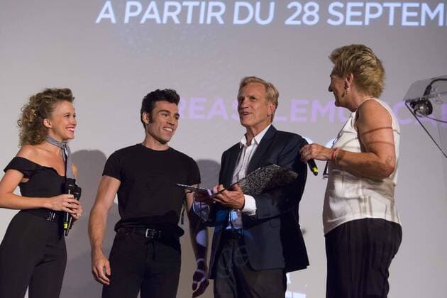 Alyzee Lalande, Alexis Loison La comedie musicale Grease sera a l affiche du Theatre Mogador des le 28 septembre. les jeunes chanteurs Alyzee Lalande et Alexis Loison vont reprendre les roles tenus dans le film par Olivia Newton John et John Travolta. CINEMA : Champs elysees film festival - 15 06 2017 stephenCAILLET PANORAMIC 