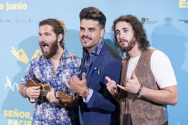 Spanish Band Bombai attends to premiere of Senor, dame paciencia at Fortuny Palace in Madrid, June 15, 2017. Spain.  (20170615037)