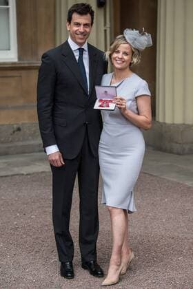 . 16 06 2017. London, United Kingdom. Suzanne Wolff, who received an OBE with her husband Toto Wolff at an Investiture at Buckingham Palace in London.  xCPNAx xi-Imagesx IIM-15396-0005