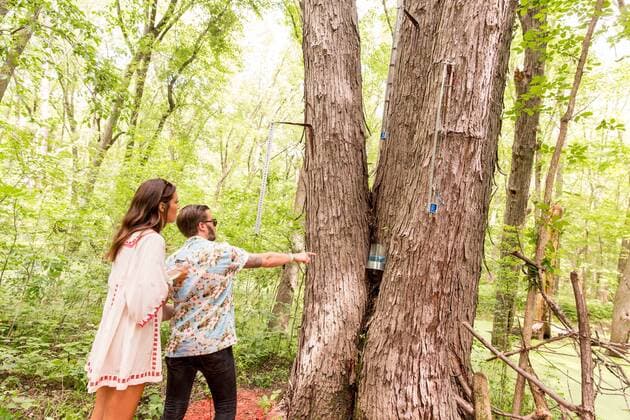 June 16, 2017 - Eau Claire, Wisconsin, U.S - Music fans check out the art installations during Eaux Claires Music Festival in Eau Claire, Wisconsin Eau Claire U.S. - ZUMAs135 20170616_zap_s135_048 Copyright: xDanielxDeSloverx