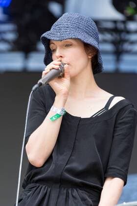 June 16, 2017 - Eau Claire, Wisconsin, U.S - CHANNY LEANEAGH of Polica performs Music for the Long Emergency during Eaux Claires Music Festival in Eau Claire, Wisconsin Eau Claire U.S. - ZUMAs135 20170616_zap_s135_067 Copyright: xDanielxDeSloverx
