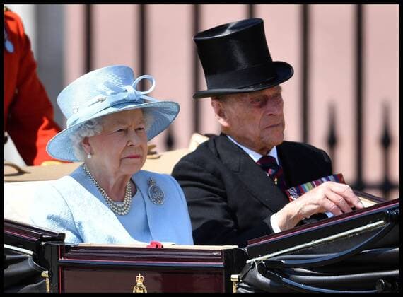 . 17 06 2017. London, United Kingdom. Trooping the Colour. HM The Queen Elizabeth II and the Duke of Edinburgh leave Buckingham Palace for Trooping the Colour.  xAndrewxParsonsx xi-Imagesx IIM-15403-0016