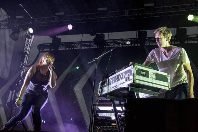 June 16, 2017 - Eau Claire, Wisconsin, U.S - AMELIA MEATH and NICK SANBORN of Sylvan Esso during Eaux Claires Music Festival in Eau Claire, Wisconsin Eau Claire U.S. - ZUMAs135 20170616_zap_s135_078 Copyright: xDanielxDeSloverx