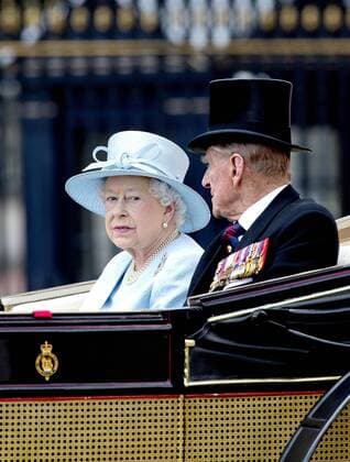 17-06-2017 England The ceremony of the Trooping the Colour, marking the monarch s official birthday, in London. Queen Elizabeth II and Prince Philip, Duke of Edinburgh  Copyright: xPPEx