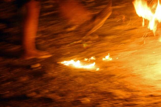 Indonesia: The fireball football Sepak bola api, or the fireball game is a unique game Indonesians play to welcome the month of Ramadan. It’s a lot like football only they have to kick a flaming fireball.  SholaitaxIriawan
