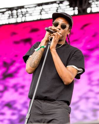June 17, 2017 - Eau Claire, Wisconsin, U.S - SPANK ROCK (NAEEM JUWA) during Eaux Claires Music Festival in Eau Claire, Wisconsin Eau Claire U.S. - ZUMAs135 20170617_zap_s135_007 Copyright: xDanielxDeSloverx