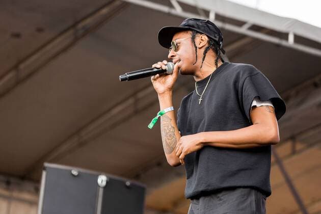 June 17, 2017 - Eau Claire, Wisconsin, U.S - SPANK ROCK (NAEEM JUWA) during Eaux Claires Music Festival in Eau Claire, Wisconsin Eau Claire U.S. - ZUMAs135 20170617_zap_s135_006 Copyright: xDanielxDeSloverx