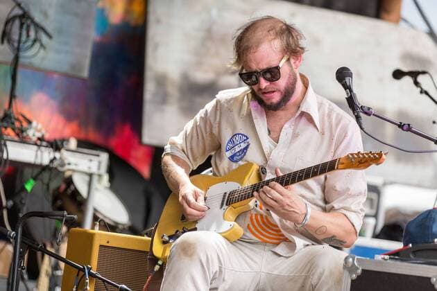June 17, 2017 - Eau Claire, Wisconsin, U.S - JUSTIN VERNON of Big Red Machine on the Creek Stage during Eaux Claires Music Festival in Eau Claire, Wisconsin Eau Claire U.S. - ZUMAs135 20170617_zap_s135_030 Copyright: xDanielxDeSloverx