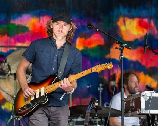 June 17, 2017 - Eau Claire, Wisconsin, U.S - AARON DESSNER of Big Red Machine on the Creek Stage during Eaux Claires Music Festival in Eau Claire, Wisconsin Eau Claire U.S. - ZUMAs135 20170617_zap_s135_033 Copyright: xDanielxDeSloverx