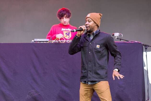 June 17, 2017 - Eau Claire, Wisconsin, U.S - Rapper DANNY BROWN (DANIEL DEWAN SEWELL) during Eaux Claires Music Festival in Eau Claire, Wisconsin Eau Claire U.S. - ZUMAs135 20170617_zap_s135_048 Copyright: xDanielxDeSloverx