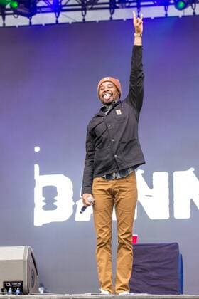 June 17, 2017 - Eau Claire, Wisconsin, U.S - Rapper DANNY BROWN (DANIEL DEWAN SEWELL) during Eaux Claires Music Festival in Eau Claire, Wisconsin Eau Claire U.S. - ZUMAs135 20170617_zap_s135_050 Copyright: xDanielxDeSloverx