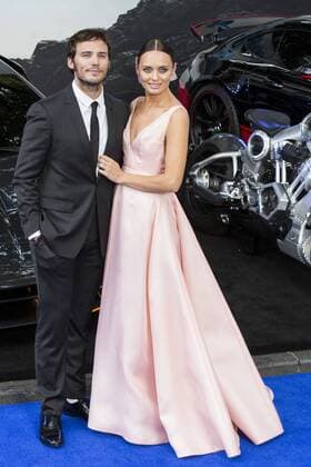London, UK. 18 June 2017. Sam Claflin and Laura Haddock arrive for the global premiere of Transformers: The Last Knight at Leicester Square in London. Transformers: The Last Night, Premiere, London, UK 