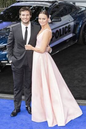London, UK. 18 June 2017. Sam Claflin and Laura Haddock arrive for the global premiere of Transformers: The Last Knight at Leicester Square in London. Transformers: The Last Knight, Premiere, London, UK 