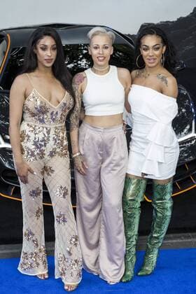 London, UK. 18 June 2017. Stooshe arrive for the global premiere of Transformers: The Last Knight at Leicester Square in London. Transformers: The Last Knight, Premiere, London, UK 