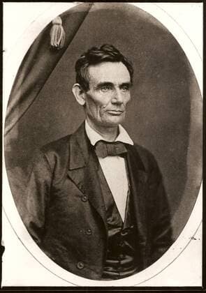 President Abraham Lincoln, 1858.  Copyright: xA.xR.xNicholsonx 1003_009