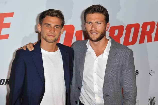 Scott Eastwood and Freddie Thorp attend Overdrive movie premiere at Gaumont Opera in Paris, France, on June 19, 2017. Photo by Favier E-PRESSPHOTO.COM Paris France  526906
