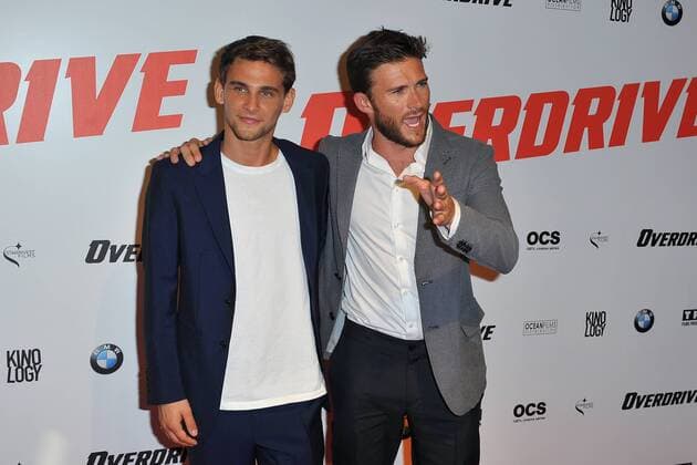 Scott Eastwood and Freddie Thorp attend Overdrive movie premiere at Gaumont Opera in Paris, France, on June 19, 2017. Photo by Favier E-PRESSPHOTO.COM Paris France  526906