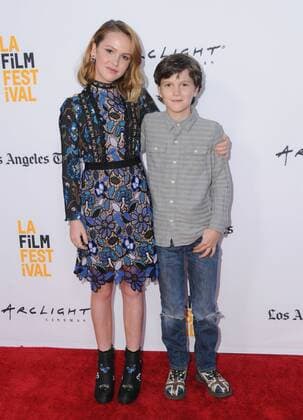 June 19, 2017 - Los Angeles, CA, United States - 19 June 2017 - Los Angeles, California - Talitha Bateman, Gabriel Bateman. LA Film Festival Premiere of Annabelle: Creation held at Theater at Ace Hotel in Los Angeles. Photo Credit: AdMedia Los Angeles United States - ZUMAa123 20170619_zaa_a123_056 Copyright: xBirdiexThompsonx