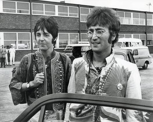 Beatles John Lennon and Paul McCartney, London 1967.  Copyright: xRoyxCummingsx 1013_001
