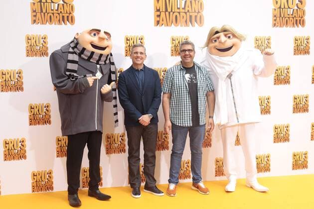 Photocall Gru 3 Mi villano favorito Photocall Gru 3 in Madrid Steve Carell y Florentino Fernandez Madrid 20 06 2017 482 Cordon Press Photo by Paco Suarez Abad Cordon Press  PacoxSuarezxAbad