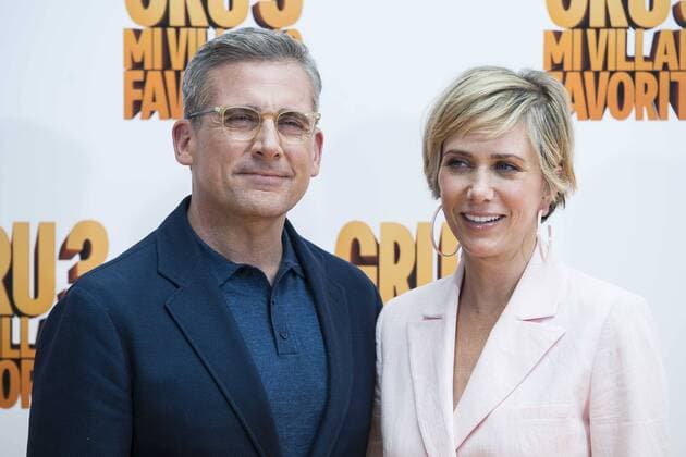 American actor Steve Carrell and american actress Kristen Wiig attends to the presentation of film Gru, Mi Villano Favorito 3 (Despicable Me 3 ) in Madrid, June 20, 2017. Spain.  (20170620010)