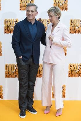 American actor Steve Carrell and american actress Kristen Wiig attends to the presentation of film Gru, Mi Villano Favorito 3 (Despicable Me 3 ) in Madrid, June 20, 2017. Spain.  (20170620006)