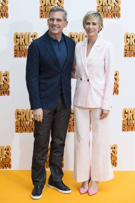 American actor Steve Carrell and american actress Kristen Wiig attends to the presentation of film Gru, Mi Villano Favorito 3 (Despicable Me 3 ) in Madrid, June 20, 2017. Spain.  (20170620007)