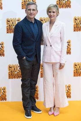 American actor Steve Carrell and american actress Kristen Wiig attends to the presentation of film Gru, Mi Villano Favorito 3 (Despicable Me 3 ) in Madrid, June 20, 2017. Spain.  (20170620008)