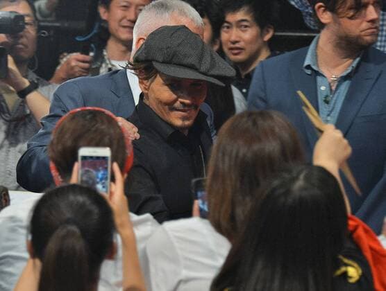 Actor Johnny Depp attends the Japan premiere for the film Pirates of the Caribbean: Dead Men Tell No Tales in Tokyo, Japan on June 20, 2017.  TKP2017062041 KEIZOxMORI