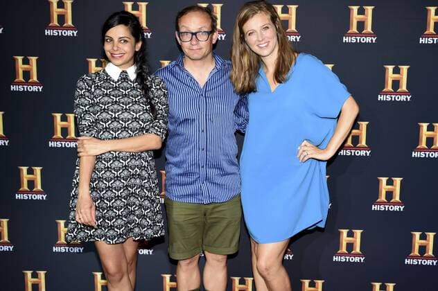 Collien Ulmen-Fernandes, Wigald Boning und Nina Eichinger beim Photocall anlässlich der Verleihung des History-Award 2017 zum Thema Gleichberechtigung - Wie gleich ist gleich? im Deutschen Museum. München, 20.06.2017 Foto:xP.xSchönbergerx xFuturexImage