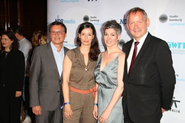 Volker Herres, Pinar Atalay, Cheryl Shepard und Lutz Marmor bei der Verleihung vom Studio Hamburg Nachwuchspreis am 20.06.2017 in Hamburg Studio Hamburg Nachwuchspreis Verleihung 2017 in Hamburg 