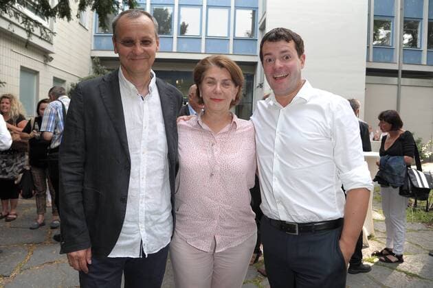 Knut Elstermann, Medienboard-Geschaeftsführerin Kirsten Niehuus, Bjoern Boehning zum 19. Mal wurde der Kinoprogrammpreis Berlin-Brandenburg verliehen. Mit insgesamt 432.500 Euro wurden im City Kino Wedding das vielfaeltige Engagement und die innovative Programmgestaltung in 48 Filmtheatern - 32 in Berlin und 16 in Brandenburg - geehrt in Berlin am 20.06.2017