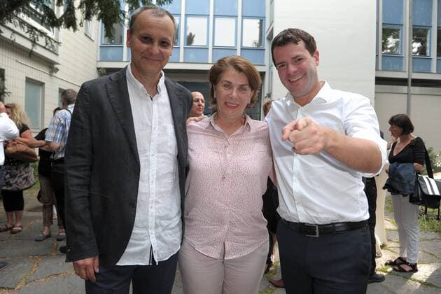Knut Elstermann, Medienboard-Geschaeftsführerin Kirsten Niehuus, Bjoern Boehning zum 19. Mal wurde der Kinoprogrammpreis Berlin-Brandenburg verliehen. Mit insgesamt 432.500 Euro wurden im City Kino Wedding das vielfaeltige Engagement und die innovative Programmgestaltung in 48 Filmtheatern - 32 in Berlin und 16 in Brandenburg - geehrt in Berlin am 20.06.2017