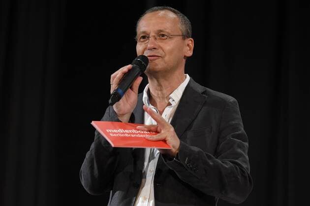 Knut Elstermann zum 19. Mal wurde der Kinoprogrammpreis Berlin-Brandenburg verliehen. Mit insgesamt 432.500 Euro wurden im City Kino Wedding das vielfaeltige Engagement und die innovative Programmgestaltung in 48 Filmtheatern - 32 in Berlin und 16 in Brandenburg - geehrt in Berlin am 20.06.2017