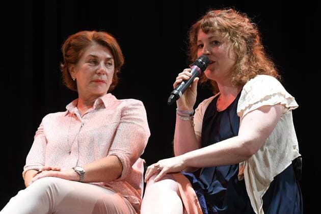 Kirsten Niehuus, Valeska Hanel (Neue Kammerspiele Kleinmachnow) zum 19. Mal wurde der Kinoprogrammpreis Berlin-Brandenburg verliehen. Mit insgesamt 432.500 Euro wurden im City Kino Wedding das vielfaeltige Engagement und die innovative Programmgestaltung in 48 Filmtheatern - 32 in Berlin und 16 in Brandenburg - geehrt in Berlin am 20.06.2017
