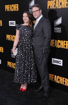 June 20, 2017 - Los Angeles, CA, United States - 20 June 2017 - Los Angeles, California - Lauren Miller, Seth Rogen. AMC s Preacher Season 2 premiere held at Theater at Ace Hotel in Los Angeles. Photo Credit: AdMedia Los Angeles United States - ZUMAa123 20170620_zaa_a123_208 Copyright: xBirdiexThompsonx