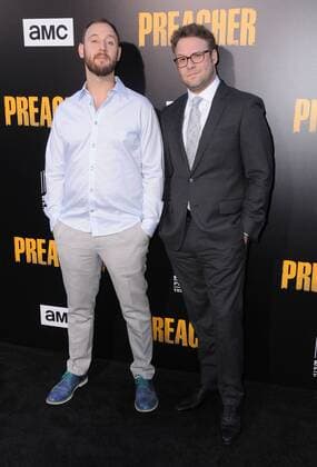 June 20, 2017 - Los Angeles, CA, United States - 20 June 2017 - Los Angeles, California - Evan Goldberg, Seth Rogen. AMC s Preacher Season 2 premiere held at Theater at Ace Hotel in Los Angeles. Photo Credit: AdMedia Los Angeles United States - ZUMAa123 20170620_zaa_a123_215 Copyright: xBirdiexThompsonx