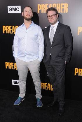 June 20, 2017 - Los Angeles, CA, United States - 20 June 2017 - Los Angeles, California - Evan Goldberg, Seth Rogen. AMC s Preacher Season 2 premiere held at Theater at Ace Hotel in Los Angeles. Photo Credit: AdMedia Los Angeles United States - ZUMAa123 20170620_zaa_a123_221 Copyright: xBirdiexThompsonx