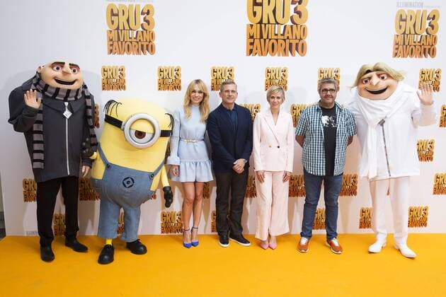 Patricia Conde, Steve Carell, Kristen Wiig, Patricia Conde und Florentino Fernandez beim Photocall zum Kinofilm Gru 3. Mi villano favorito Despicable Me 3 Ich - Einfach unverbesserlich 3 im Hotel Santo Mauro. Madrid, 20.06.2017 Patricia Conde, Steve Carell, Kristen Wiig, Patricia Conde, Florentino Fernandez  Foto:xDyDxFotografosx xFuturexImage