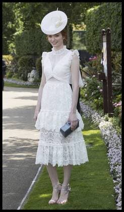 . 21 06 2017. Ascot , United Kingdom. Eleanor Tomlinson arriving on day two of Royal Ascot in Berkshire, United Kingdom.  xStephenxLockx xi-Imagesx IIM-15424-0010