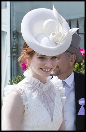. 21 06 2017. Ascot , United Kingdom. Eleanor Tomlinson arriving on day two of Royal Ascot in Berkshire, United Kingdom.  xStephenxLockx xi-Imagesx IIM-15424-0013
