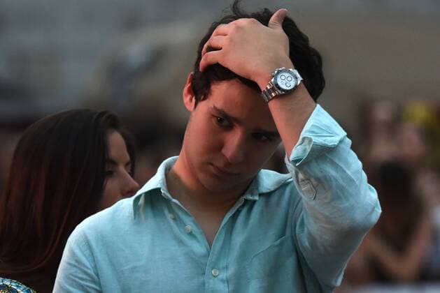 Spain: Froilan attends a Fashion show in Madrid Felipe Juan Froilán de Todos los Santos de Marichalar y Borbón is seen at Las Ventas bullring in Madird during a fashion show of Telva .  JorgexSanz
