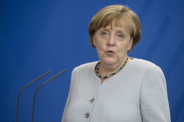 Deutschland, Berlin, Bundeskanzleramt, Empfang der 69 Preisträgerinnen und Preisträger des 52. Bundeswettbewerbs Jugend forscht durch Bundeskanzlerin Angela Merkel CDU und Forschungsministerin Johanna Wanka CDU, 21.06.2017