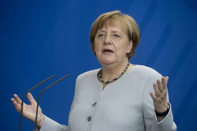 Deutschland, Berlin, Bundeskanzleramt, Empfang der 69 Preisträgerinnen und Preisträger des 52. Bundeswettbewerbs Jugend forscht durch Bundeskanzlerin Angela Merkel CDU und Forschungsministerin Johanna Wanka CDU, 21.06.2017