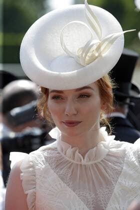 21.06.2017, Royal Ascot, Windsor, GBR, GROSSBRITANNIEN - Portrait of actress Eleanor Tomlinson. Ascot racecourse. (Schauspielerin, Film, Tomlinson, Portrait, Portraet, Porträt) 170621D513ROYALASCOT.JPG GALOPP